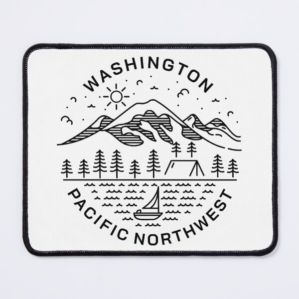 Item preview, Beautiful Washington | Pacific Northwest | Seattle | Mount Rainier | Washington State | West Coast | Upper Left designed and sold by CAMM Designs.