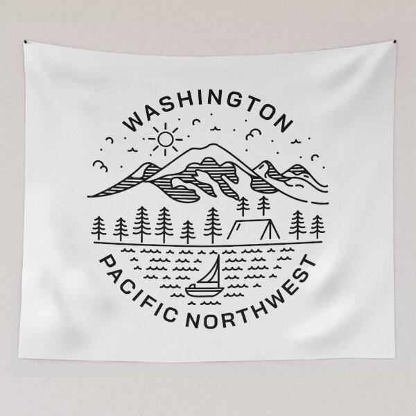 Item preview, Beautiful Washington | Pacific Northwest | Seattle | Mount Rainier | Washington State | West Coast | Upper Left designed and sold by CAMM Designs.