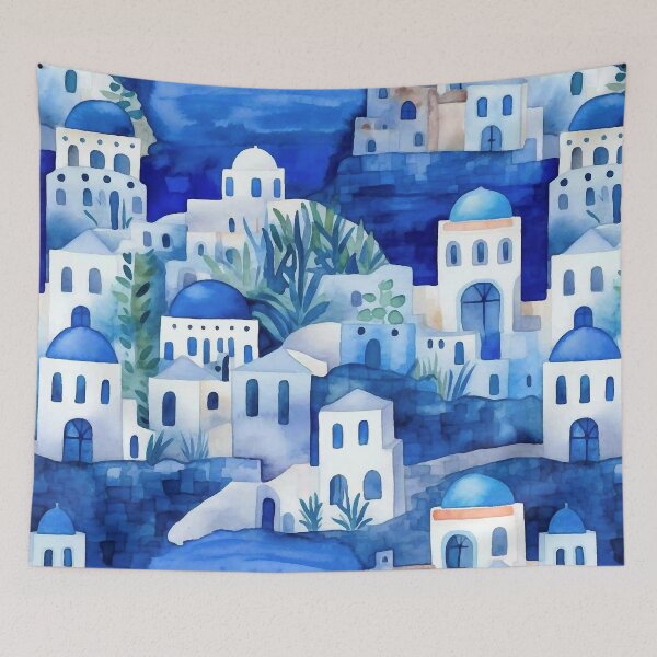 Item preview, Blue Village designed and sold by ViaARTfactory.