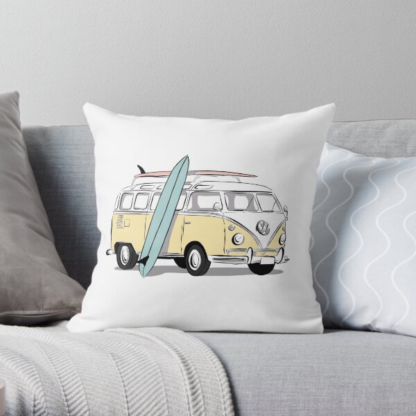 Kombi Van Throw Pillow