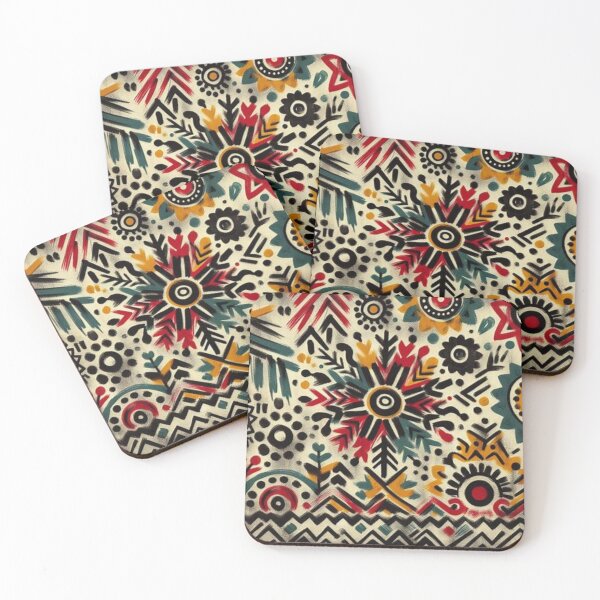 Item preview, Vibrant Bohemian Mud Cloth Pattern  designed and sold by Shs-Kenya.