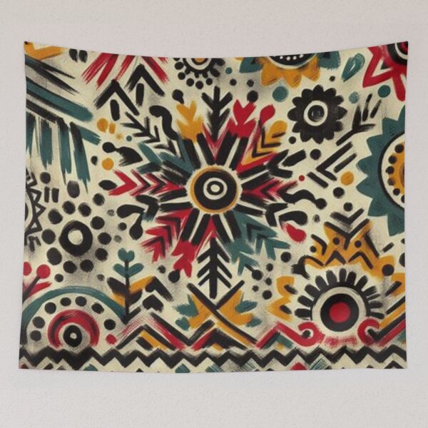 Item preview, Vibrant Bohemian Mud Cloth Pattern  designed and sold by Shs-Kenya.