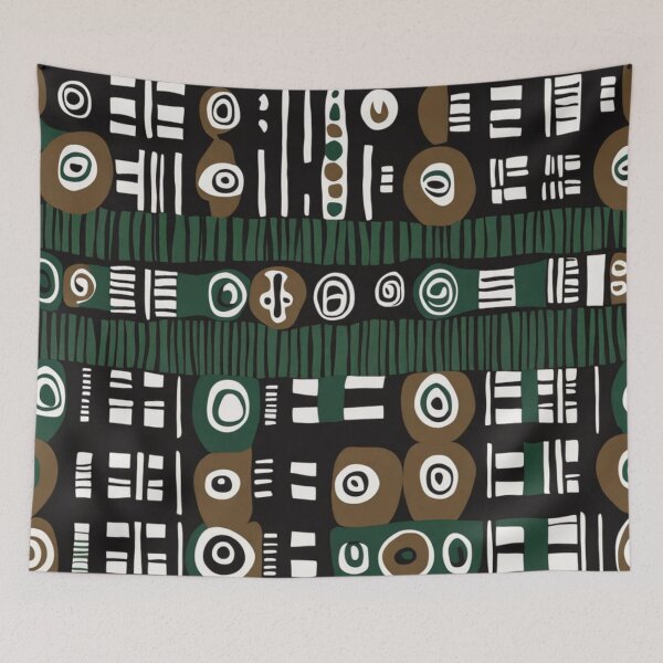 Item preview, Afro Bohemian Mud Cloth Pattern  designed and sold by Shs-Kenya.