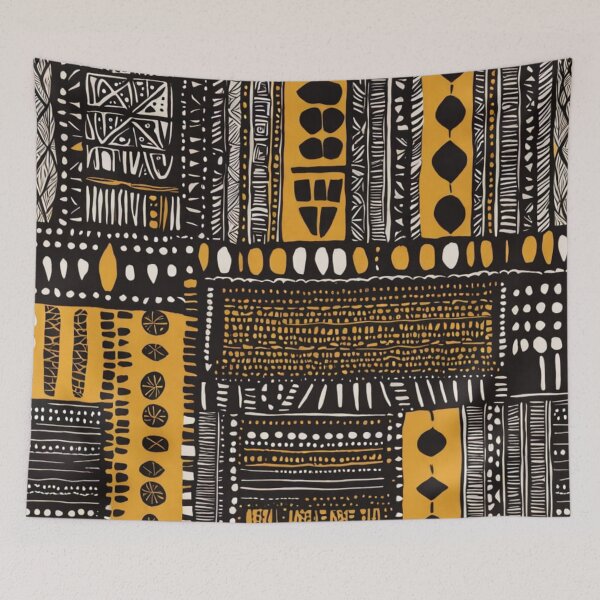 Item preview, Vibrant Afrohemian Mud Cloth Pattern  designed and sold by Shs-Kenya.