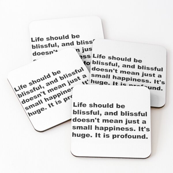 Item preview, Life should be blissful. - David Lynch Quote designed and sold by Aesthetic Crew.