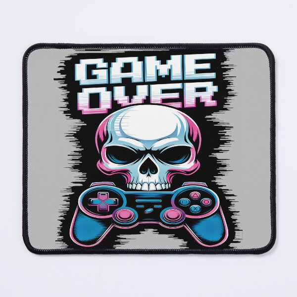 Item preview, Retro Game Over Skull designed and sold by AlphaTeez.