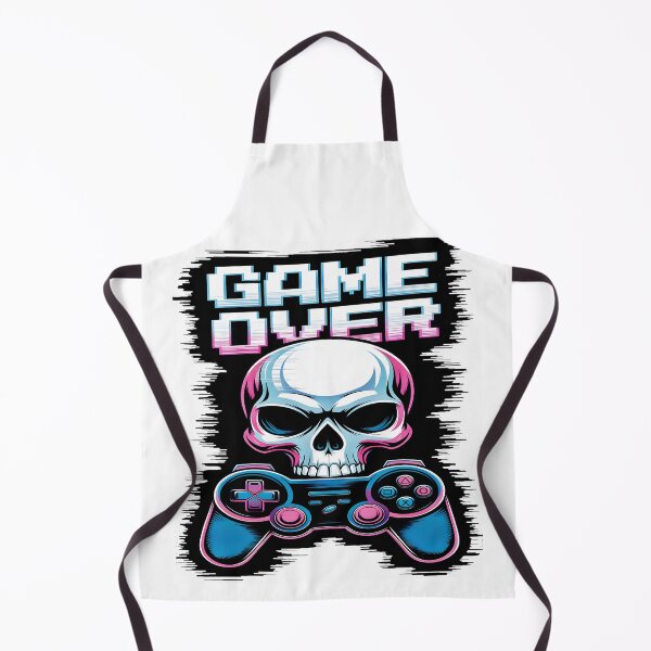 Item preview, Retro Game Over Skull designed and sold by AlphaTeez.