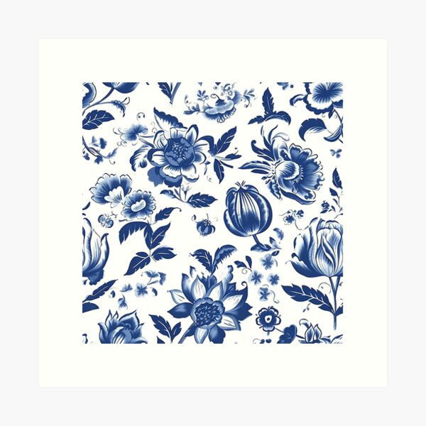 Item preview, Blue Flowers designed and sold by ViaARTfactory.