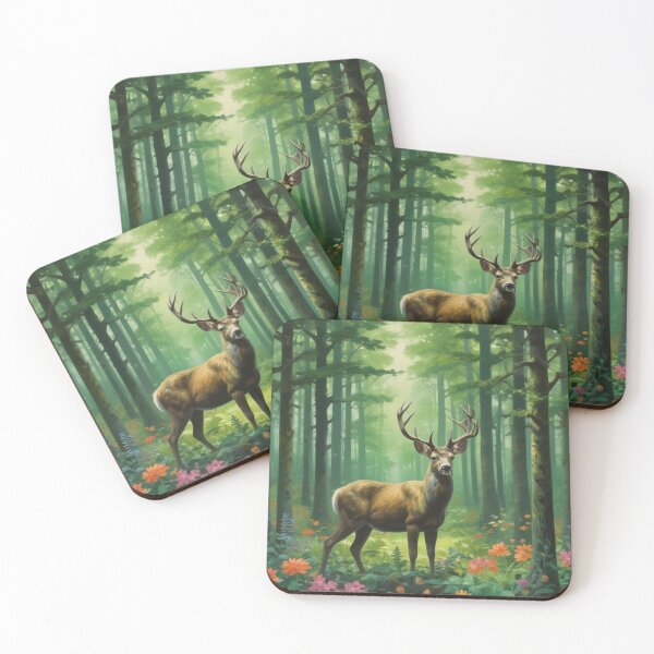 Item preview, Deer in forest designed and sold by GasconyPassion.