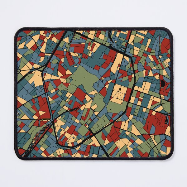 Item preview, Brussel Earthtone City Map Abstract Travel Art designed and sold by Stadify.