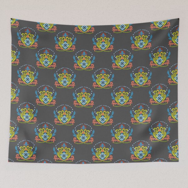 Item preview, Motifs of stylized flower elements arranged seamless pattern. designed and sold by RIYA SIRI.