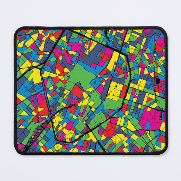 Item preview, Brussel Pop Art Belgium City Map Abstract Travel Art designed and sold by Stadify.