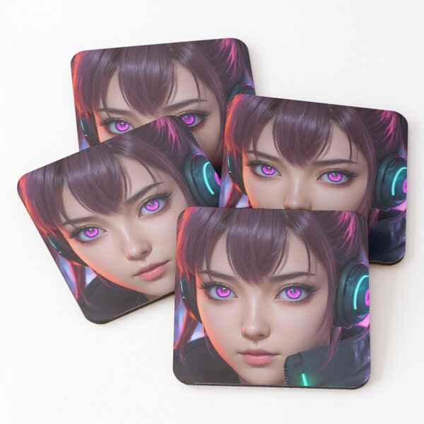Item preview, Cyberpunk Anime Girl Portrait designed and sold by papi1998.