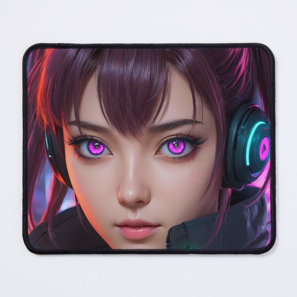 Item preview, Cyberpunk Anime Girl Portrait designed and sold by papi1998.