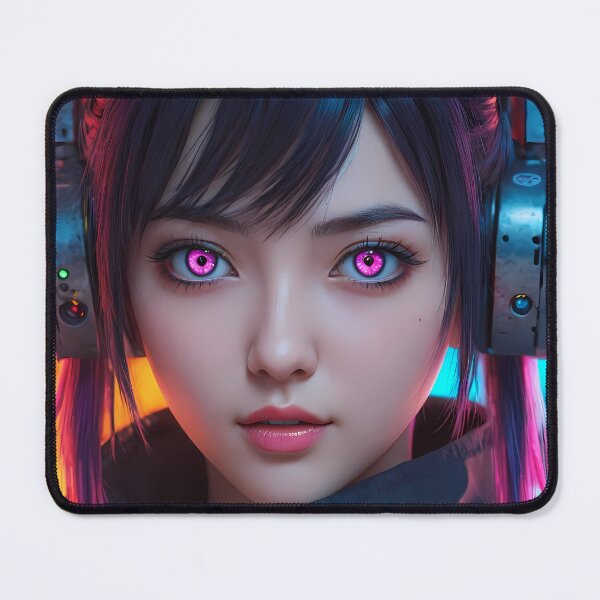 Item preview, Cyberpunk Anime Girl Portrait designed and sold by papi1998.