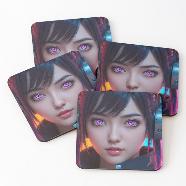 Item preview, Cyberpunk Anime Girl Portrait designed and sold by papi1998.