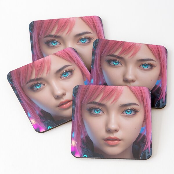 Item preview, Cyberpunk Anime Girl Portrait designed and sold by papi1998.