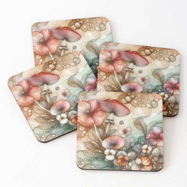 Item preview, Floral Mushrooms designed and sold by GraphicsClub.