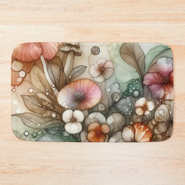 Item preview, Floral Mushrooms designed and sold by GraphicsClub.