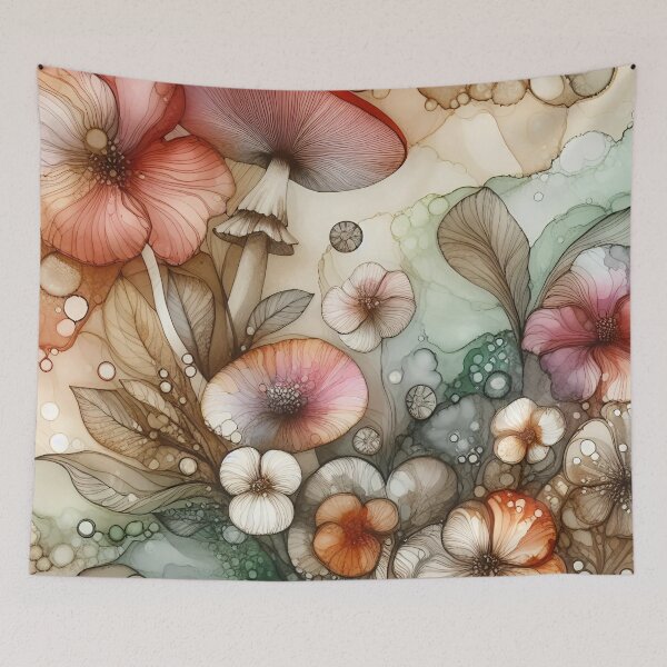 Item preview, Floral Mushrooms designed and sold by GraphicsClub.