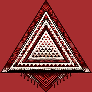 Artwork thumbnail, Triangle Pattern, Geometric Pattern, by DekoDesignsHub