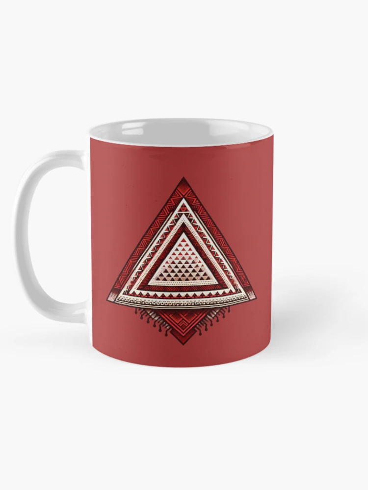 Thumbnail 5 of 6, Coffee Mug, Triangle Pattern, Geometric Pattern, designed and sold by DekoDesignsHub.