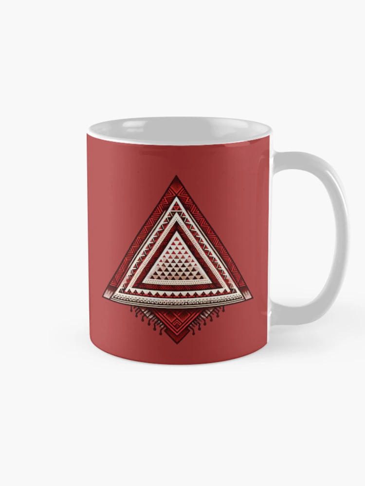 Thumbnail 3 of 6, Coffee Mug, Triangle Pattern, Geometric Pattern, designed and sold by DekoDesignsHub.
