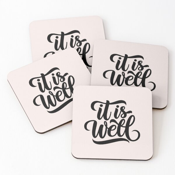 Item preview, It Is Well | Calligraphy Bible Verses Christian Faith Art designed and sold by  KnitLuv.