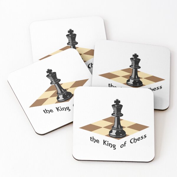 Item preview, The King Of Chess - black king chess piece on a chessboard designed and sold by SlumCity.