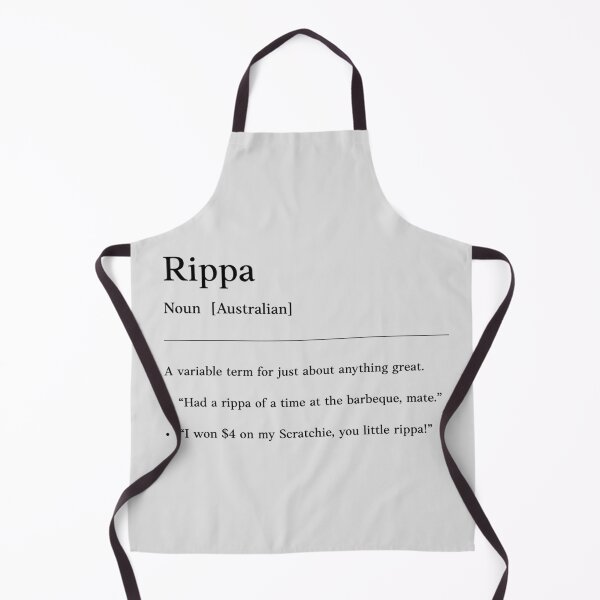 Item preview, Rippa | Black on white | Funny Australian slang, phrase and humor definition designed and sold by Magic Mango.