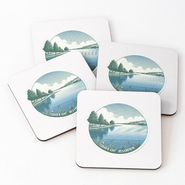 Item preview, Cedar Bluff Reservoir: 3D Sketch of Kansas's Serene Lake and Landscape,  designed and sold by PaintMeWorld.
