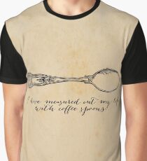 TS Eliot - J Alfred Prufrock - Coffee Spoons Graphic T-Shirt