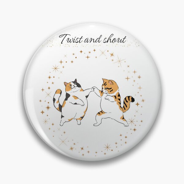 Item preview, Dancing Fat Cats, Big Moves Twist and shout designed and sold by SimpleUla.