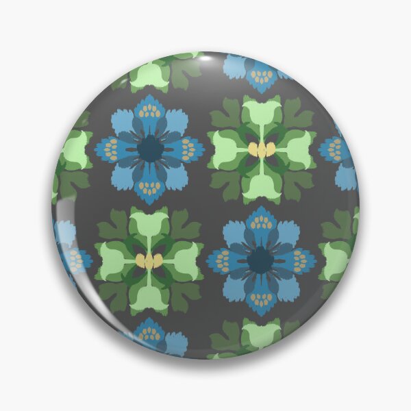 Item preview, Ikat vintage flower seamless pattern designed and sold by RIYA SIRI.