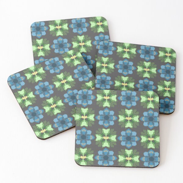 Item preview, Ikat vintage flower seamless pattern designed and sold by RIYA SIRI.