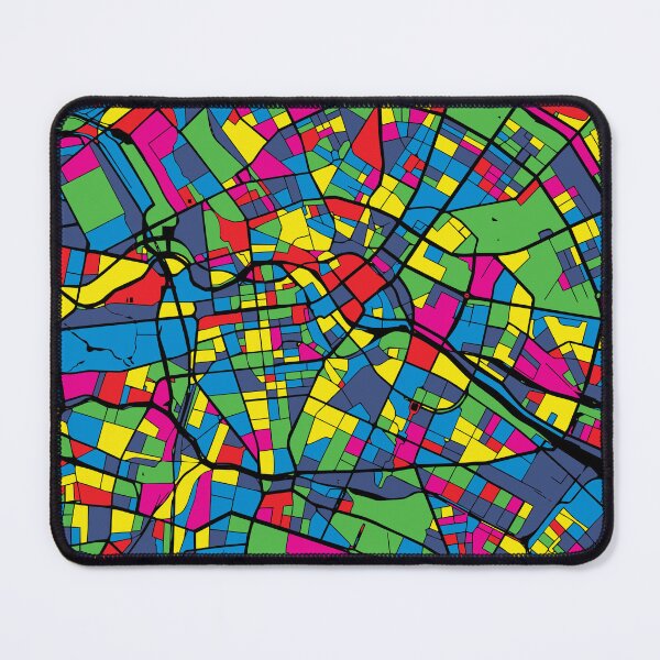 Item preview, Berlin Germany City Map Pop Art Germany Abstract Poster designed and sold by Stadify.