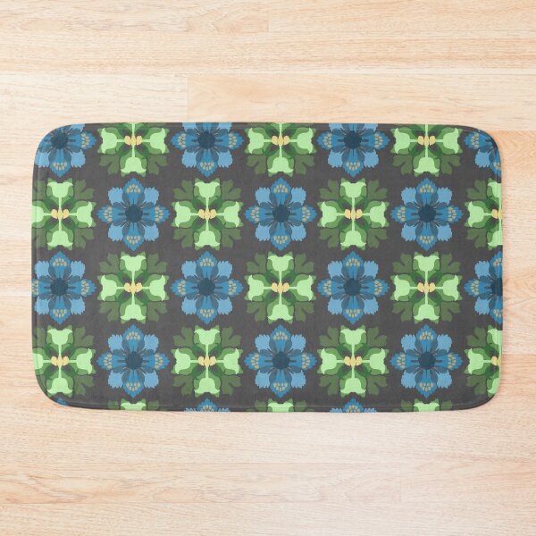 Item preview, Ikat vintage flower seamless pattern designed and sold by RIYA SIRI.