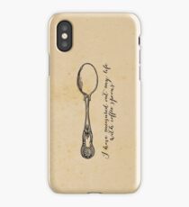 TS Eliot - J Alfred Prufrock - Coffee Spoons iPhone Case