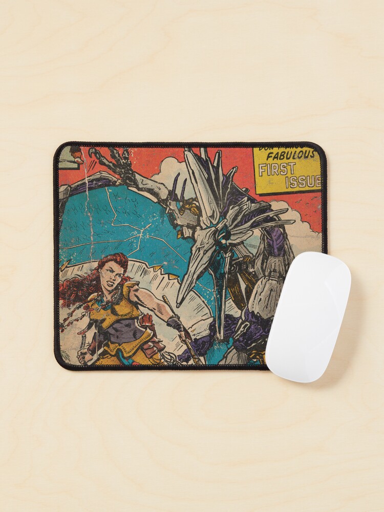 Thumbnail 1 of 5, Mouse Pad, "Dino Robots" Comic Book Cover fan art designed and sold by MarkScicluna.