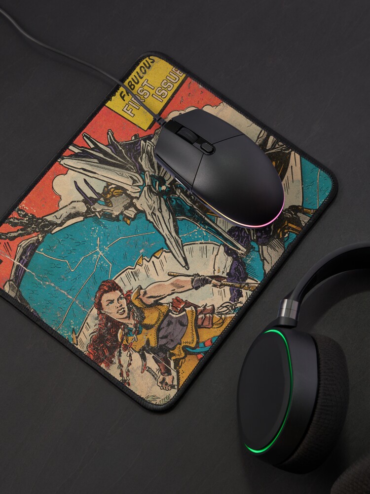 Thumbnail 4 of 5, Mouse Pad, "Dino Robots" Comic Book Cover fan art designed and sold by MarkScicluna.