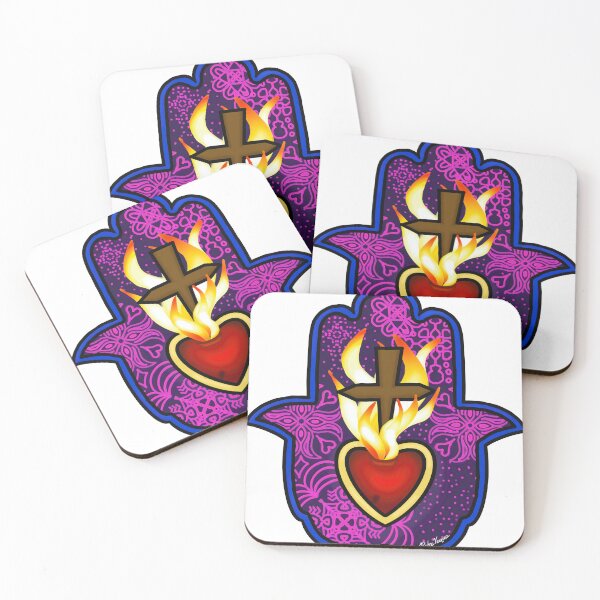 Item preview, Sacred Heart of Jesus in a Lotus Flower RELIGIOUS designed and sold by Ruby Vazquez.