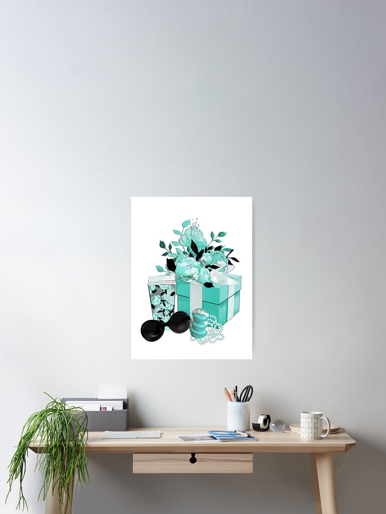 Audrey Hepburn Accessories Set Breakfast at Tiffany's Box Poster
