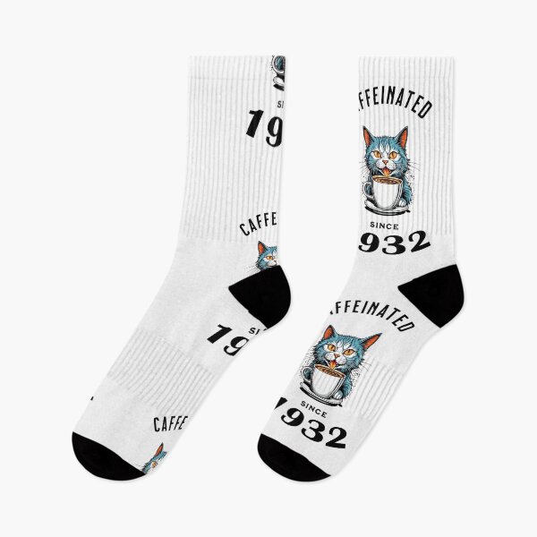 Item preview, Cat Caffeinated Since 1932 designed and sold by LegendaryDesigns.