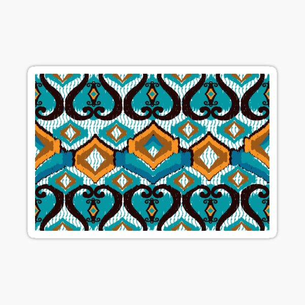 Item preview, Ikat geometric hand drawn seamless pattern. designed and sold by RIYA SIRI.