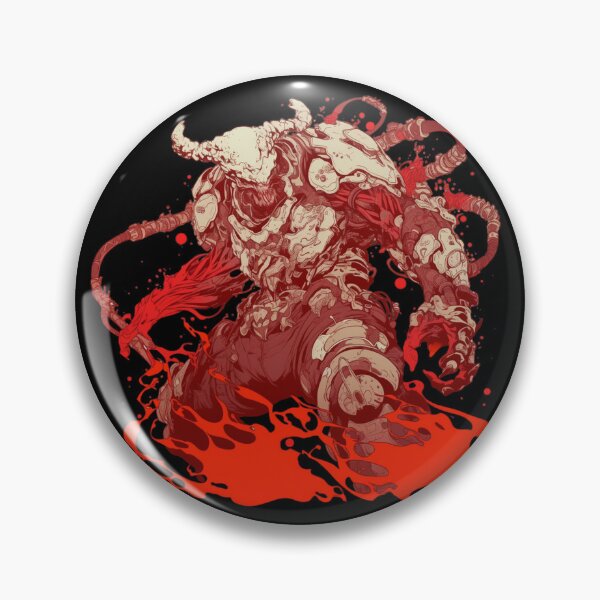 Item preview, Cyberdemon Red Flames designed and sold by Nightarcade.