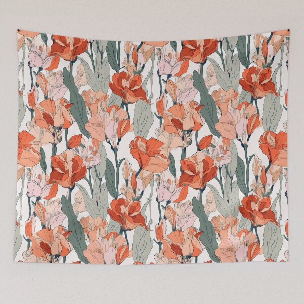 Item preview, Floral Elegance, Orange Amaryllis designed and sold by PigmeArt.