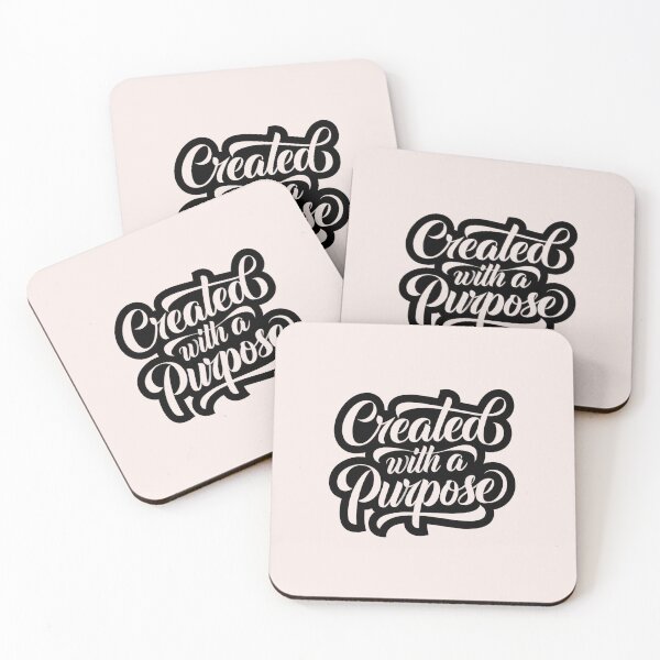 Item preview, Created With a Purpose | Calligraphy Bible Verses Christian Faith Art designed and sold by  KnitLuv.