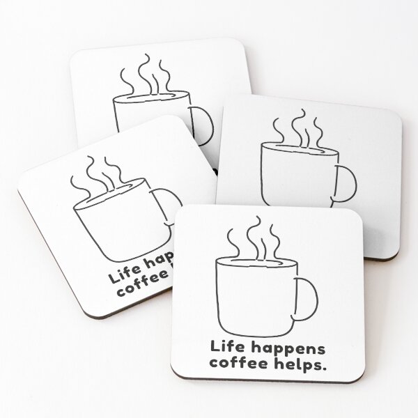 Item preview, Coffee Helps - Mug Coffee Sticker designed and sold by Larszig.