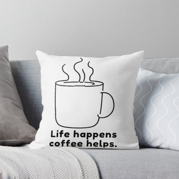 Item preview, Coffee Helps - Mug Coffee Sticker designed and sold by Larszig.