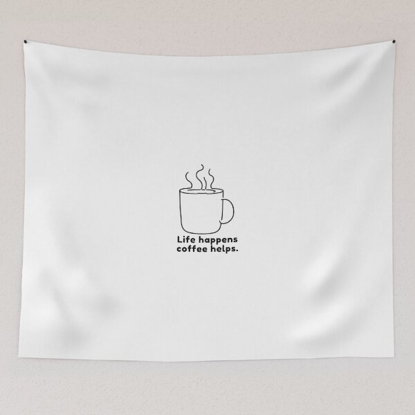 Item preview, Coffee Helps - Mug Coffee Sticker designed and sold by Larszig.
